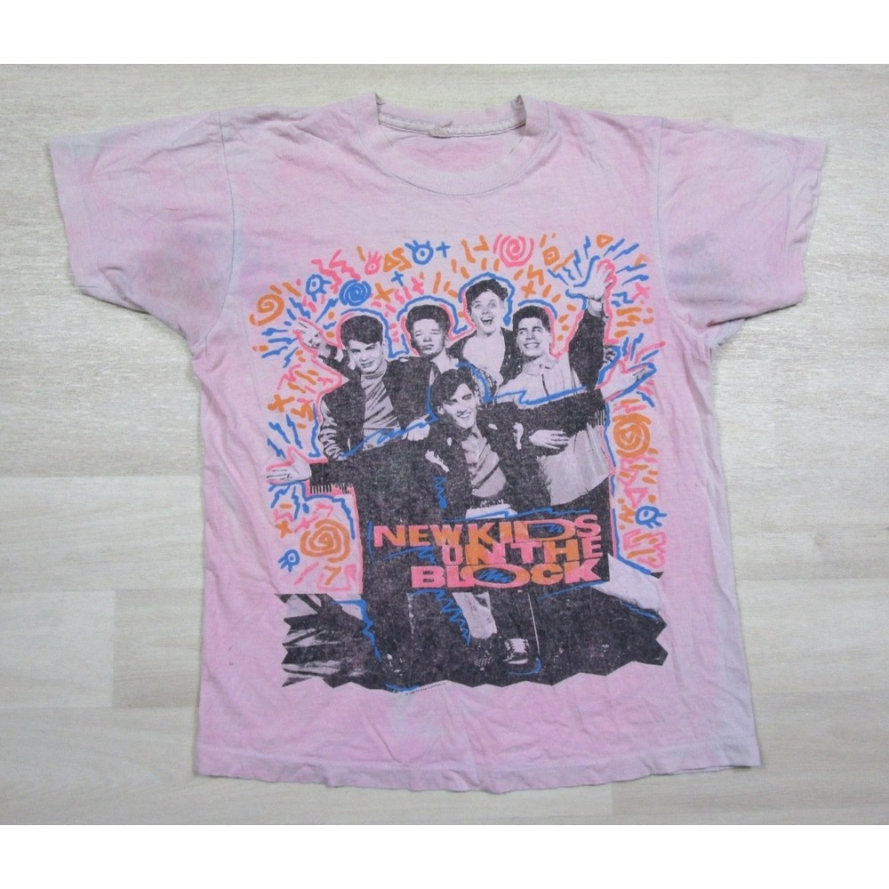 Vintage 1990 NKOTB‎ New Kids On The Block T-Shirt Size (M) Boy Band